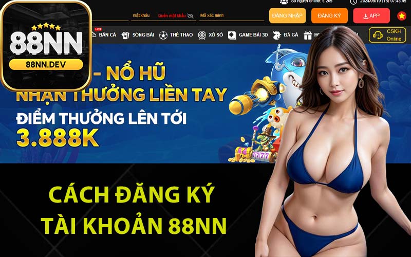 Cách đăng ký tài khoản 88Nn