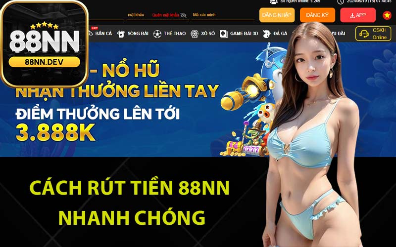 Cách rút tiền 88Nn nhanh chóng