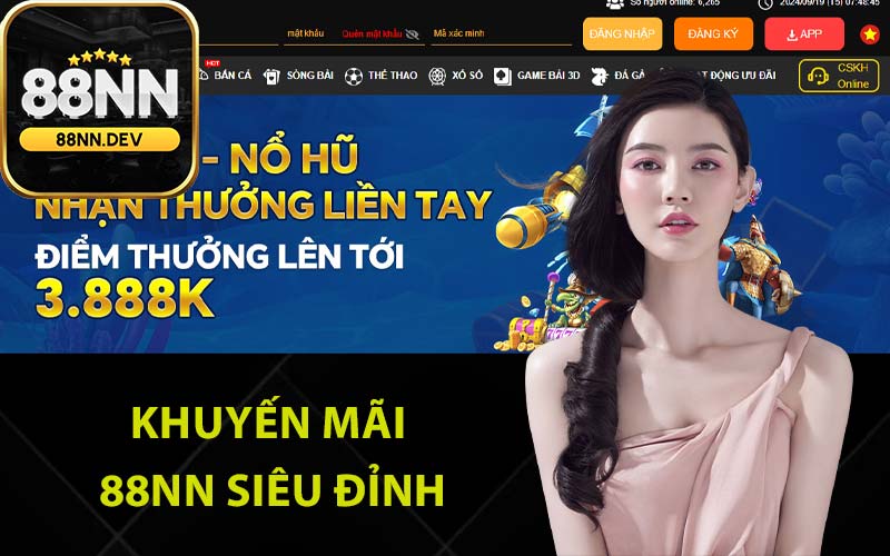 Khuyến mãi 88Nn siêu đỉnh