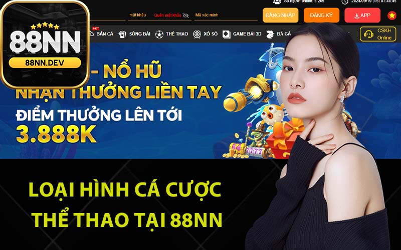 Loại hình cá cược thể thao tại 88Nn