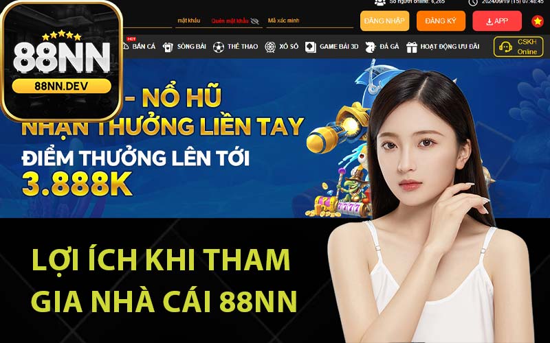 Lợi ích khi tham gia nhà cái 88Nn