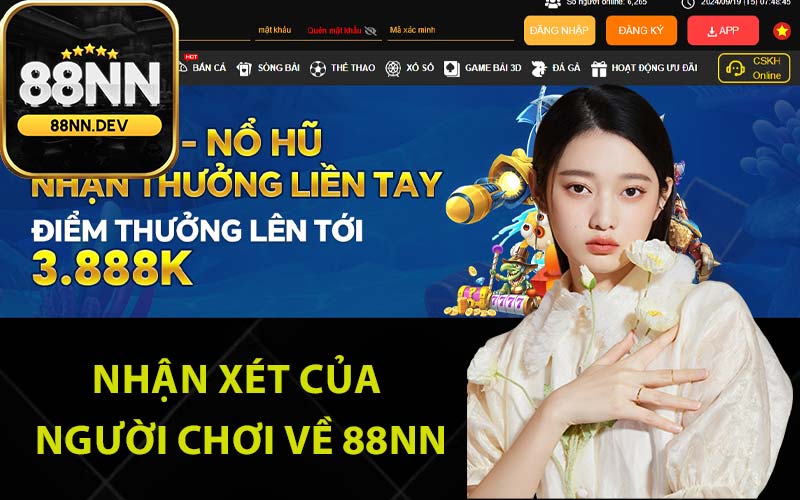 Nhận xét của người chơi về 88Nn